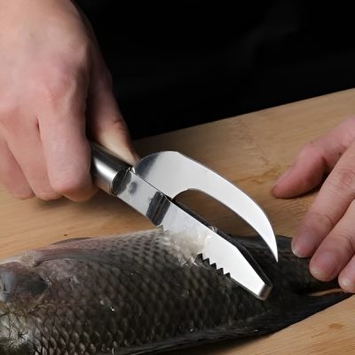 Détartreur à poisson en acier inoxydable | FISHBLADE