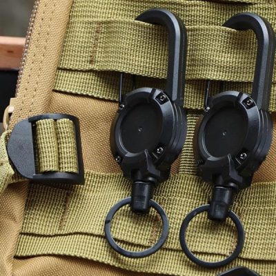 Porte-clés à câble rétractable (2 pcs) | TACTKEY