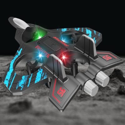 Drone Avion de Chasse RC - LED, Mousse EPP, 2.4 GHz, Intérieur & Extérieur | FLYTOR