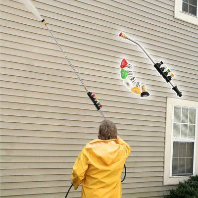 Nettoyage des gouttières et des toits sans échelle – portée de 2,6 m | TELWAND