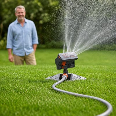 Arroseur oscillant réglable pour pelouse – couvre jusqu'à 278 m² | WETSWEEP