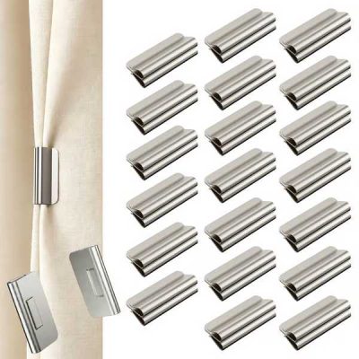 Bandeaux magnétiques pour interstices de rideaux (20 paires) | MAGCLIPY