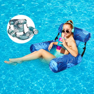 Chaise longue ergonomique rafraîchissante pour piscine (2 pièces/ensemble) | POOLYRA